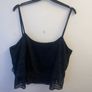 Black lacy crop top (size 16) Image 4