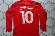 jersey shirt football LFC Liverpool Standard Chartered Warrior Longsleeve Coutinho size M medium