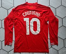 jersey shirt football LFC Liverpool Standard Chartered Warrior Longsleeve Coutinho size M medium
