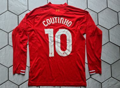 jersey shirt football LFC Liverpool Standard Chartered Warrior Longsleeve Coutinho size M medium
