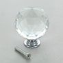 Clear Round Crystal Glass and Chrome Door Knobs Set, Vintage, Shabby Chic, Interior Furniture, Kitchen Bathroom Bedroom Accessories, Cabinet Cupboard Drawers Pulls Handles, 40mm 6-Pack (MULTIPLE STYLES) Image 7