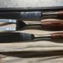 Vintage Mid-Century Japanese Stainless Steel Carving Set Image 3