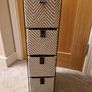 Narrow fabric storage tower x 2 E10 each ONO Image 4