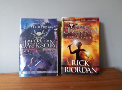 Percy Jackson novels by Rick Riordan