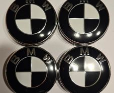 BMW 68mm Centre Caps Black/White (4 Caps 15 euro)