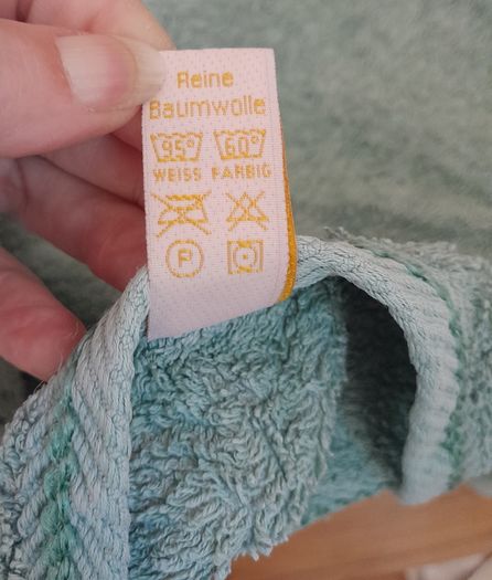 Medium green cotton towel