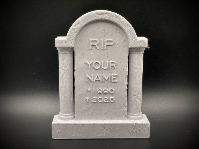 Personalized Mini Tombstone Halloween Decoration