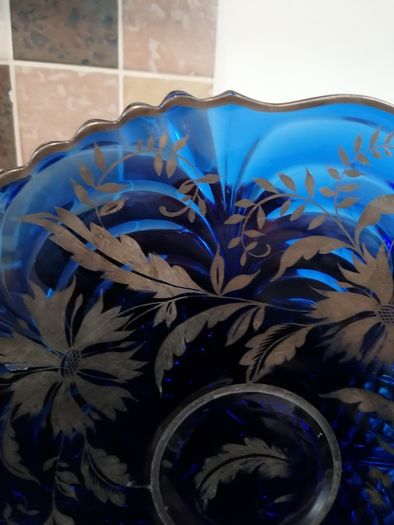 Vintage Glass  Charger