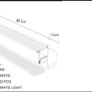 20-50cm Fish tank light with extendable brackets white and blue leds Image 4