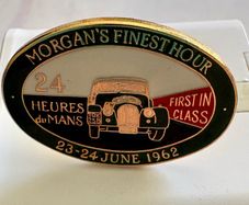 Vintage Morgan Car Enamel Cufflinks - 1962 Le Mans TOK 258