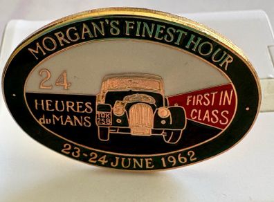 Vintage Morgan Car Enamel Cufflinks - 1962 Le Mans TOK 258