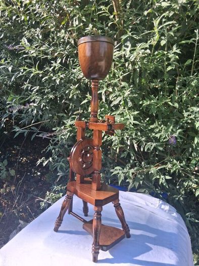 Mid Century Spinning Wheel Ashtray