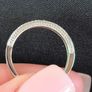 9ct white gold diamond eternity/wedding ring Image 3