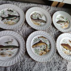 Set of 6 vintage plates