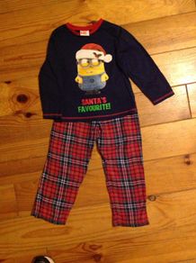 Age 4-5 Christmas Minion Pyjamas