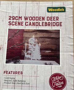 Wooden Christmas Light Up Scent