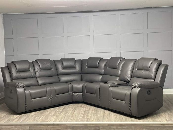 Axel Manual Leather Recliner Sofa Set