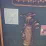 Beautiful Wooden Golf-Themed Shadow Box and Storage Unit with Shelves Cabinet, featuring a glass door front Inside the glass display panel, it showcases a vintage-style collage celebrating the history of golf, Image 8