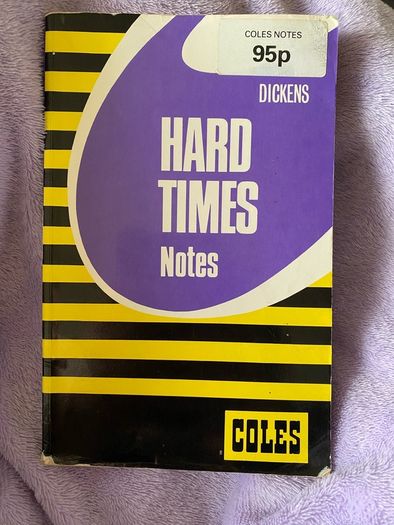 Vintage Coles Notes Charles Dickens Hard Times