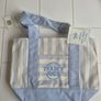 Trader Joe's Striped Mini Canvas Tote Bag Image 5