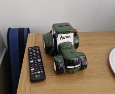 Tractor money box