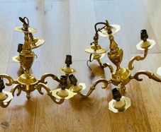 Two matching 5 bulb light fitting. Excellent condition.