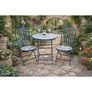 Two Seater Table & Chairs Mosaic Blue D10919 Image 2