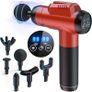 Massage Gun Deep Tissue Massager, 99 Speeds Powerful Percussion Massager with LCD Touch Screen, Handheld Muscle Massage Gun with 6 Massage Heads for Muscle Pain Relief and Relaxation MULTIPLE COLOURS AVAILABLE  (FREE POSTAGE) Image 9