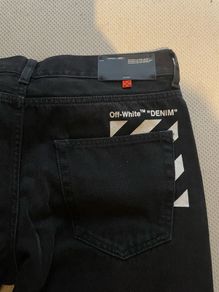 OFF WHITE Slim Black Jeans 32 waist