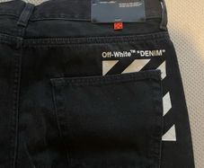 OFF WHITE Slim Black Jeans 32 waist