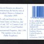 1995 Ireland President Clinton's Historic Visit to Ireland in 1995 (Gemplus GEM1) Call Card Used, Telecom Eireann card number 1111 Image 2