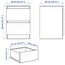 Brand New IKEA MALM Chest of 2 Drawyers Image 4