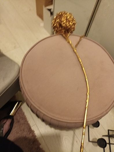 Long stem gold christmas flower