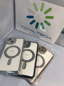 Diamond Luxury MagSafe Case for IPhone 13 14 15 16 17 18 and Screen Protection