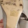 Laura B silver bling high heels Sz 7UK Image 10