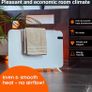 450 W Smart Dual Infrared Heater Wi-Fi App Control with Remote Control Including Towel Holder Feet and Mounting Material Colour: White Image 2