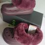 Crocs womens clogs/shoes. Burgundy.  New. Image 2