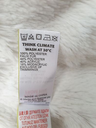 M&S Babygirl winter jacket 12-18 months