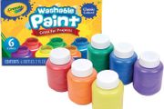 Washable Paints - Assorted Colours (Pack of 6) | Perfect for Any Arts &amp; Crafts Needs - Easily Washable | Ideal for Kids Aged 3+