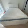 double bed with mattress/ Headboards/ ikea Image 2