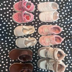 Assortment of little girls shoes