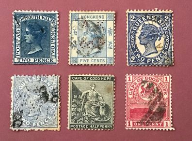 British Commonwealth Queen Victoria Stamps