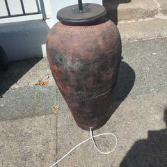 Terracotta floorstanding lamp