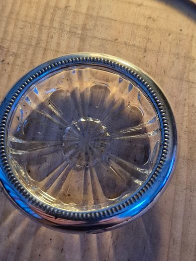 Vintage Crystal Coaster/ Ashtray