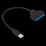 Grwibeou USB SATA 2.0 Cable Sata To USB 2.0 Adapter UP To 480Mbps Support 2.5Inch External SSD HDD Hard Drive 22 Pin Sata III Image 3