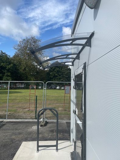 Door Canopy - High Impact Clear Acrylic Roof - Multiple Sizes - For Homes & Modular Builds - Nationwide Delivery Across Ireland