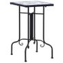 Mosaic Side Table Black and White Ceramic Image 7