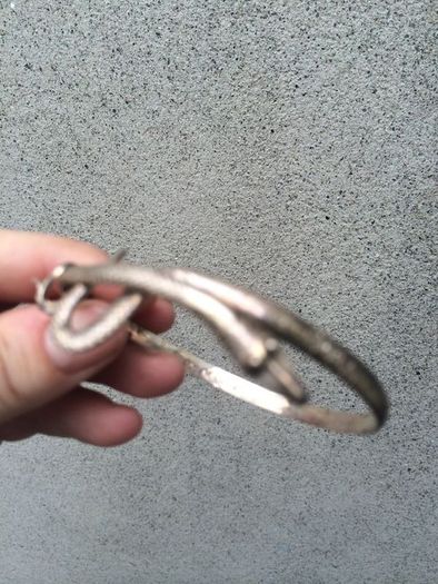 Silver snake bangle very old