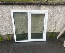 Triple glazing white colour window size 1190mm high x 1210 mm wide very good condition