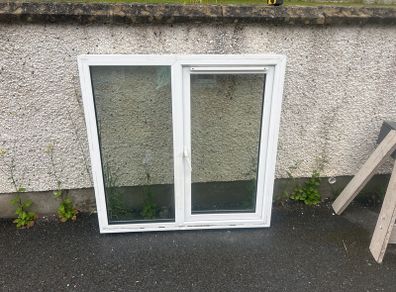 Triple glazing white colour window size 1190mm high x 1210 mm wide very good condition